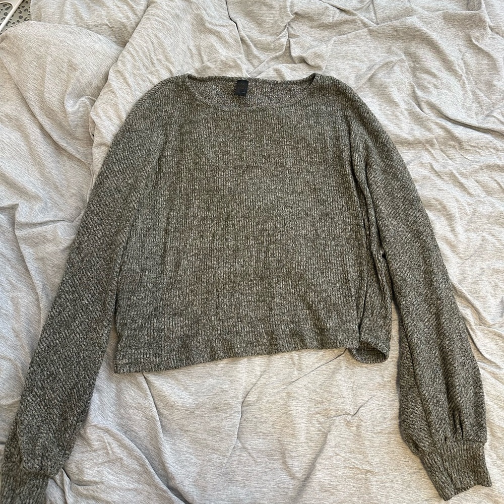 SHEIN Charcoal Crew Neck Sweater